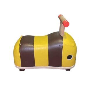 B. Toys Bumblebee Ride On Scooter Toddler Push Toy Yellow Brown Bee READ